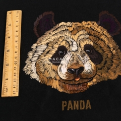 Panda printed cotton lycra fabric custom fabric wholesale