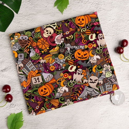Halloween 95 cotton 5 spandex digital knitted fabric printing for baby